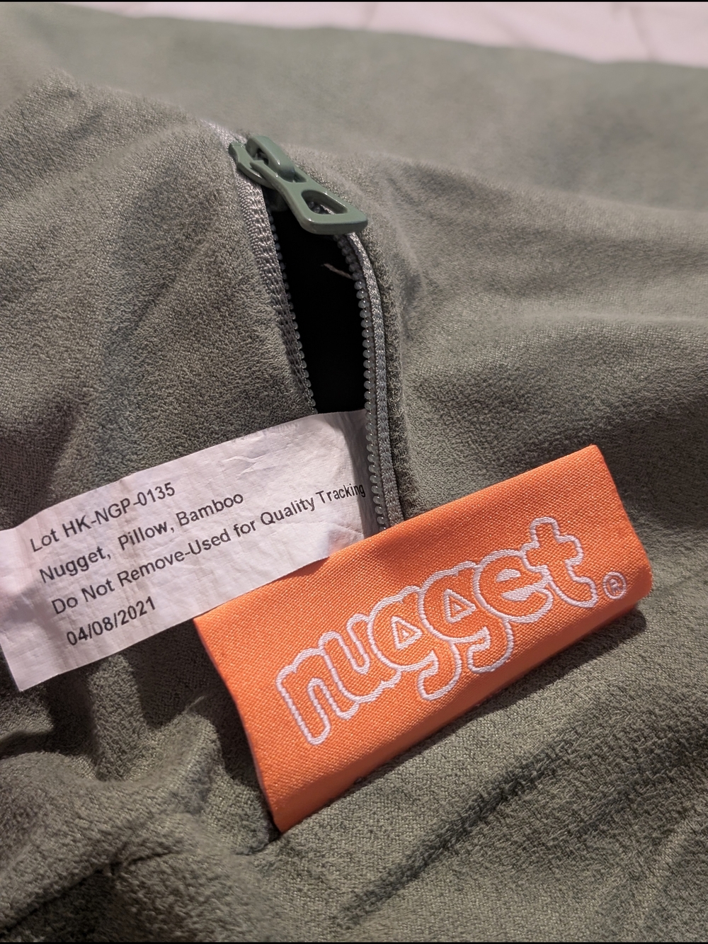 Nugget | Couch Cover Set in Bamboo Green | Microsuede Fabric - Picture 2 of 3